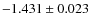 $-1.431 \pm 0.023$