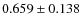$ 0.659 \pm 0.138$