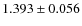 $ 1.393 \pm 0.056$