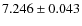 $ 7.246 \pm 0.043$