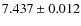 $ 7.437 \pm 0.012$
