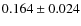 $ 0.164 \pm 0.024$