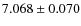 $ 7.068 \pm 0.070$