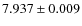 $ 7.937 \pm 0.009$