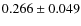 $ 0.266 \pm 0.049$