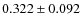 $ 0.322 \pm 0.092$