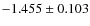 $-1.455 \pm 0.103$