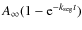 $A_{\infty }(1-{\rm e}^{-k_{\rm seg} t})$