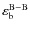 $\varepsilon_{\rm b}^{\rm B-B}$