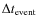 $\Delta t_{\rm event}$