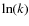 ${\rm ln}(k)$