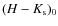 $(H - K_{\rm s})_{0}$