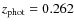 $z_{\rm phot}=0.262$