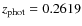 $z_{\rm phot}=0.2619$