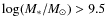 $\log(M_{*}/M_\odot)>9.5$