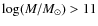$\log(M/M_{\odot})>11$