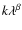 $k\lambda^{\beta}$