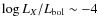 $\log L_X/L_{\rm bol} \sim -4$