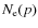 $N_{\rm e}(p)$