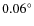 $0.06^\circ $