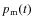 $p_{\rm m}(t)$