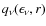 $q_{\nu}(\epsilon_{\nu},r)$