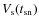 $V_{{\rm s}}(t_{{\rm sn}})$