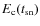 $E_{{\rm c}}(t_{{\rm sn}})$