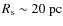 $R_{\rm s} \sim 20~{\rm pc}$