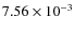 $7.56\times 10^{-3}$