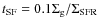 $t_{\rm SF}= 0.1 \Sigma_{\rm g}/\Sigma_{\rm SFR}$