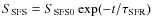 $S_{\rm SFS}=S_{\rm SFS0}\exp(-t/\tau_{\rm
SFR})$
