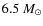 $6.5~M_\odot$