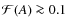 ${\cal F}(A)\ga 0.1$