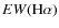 $EW({\rm H}\alpha)$