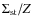 $\Sigma_{\rm st}/Z$
