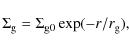 \begin{displaymath}\Sigma_{\rm g}=\Sigma_{\rm g0} \exp(-r/r_{\rm g}),
\end{displaymath}