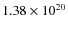 $1.38\times10^{20}$