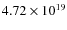 $4.72\times10^{19}$
