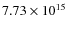 $7.73\times10^{15}$