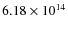 $6.18\times10^{14}$