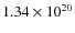 $1.34\times10^{20}$