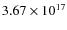 $3.67\times10^{17}$