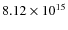 $8.12\times10^{15}$