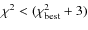 $\chi^2 < (\chi^2_{\rm best}+3)$