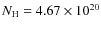 $N_{\rm H}=4.67\times 10^{20}$