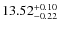 $\rm 13.52_{-0.22}^{+0.10}$