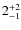 $\rm 2_{-1}^{+2} $