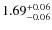 $\rm 1.69_{-0.06}^{+0.06}$