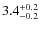 $\rm 3.4_{-0.2}^{+0.2}$